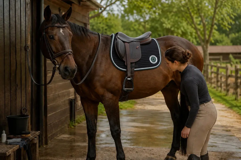 baniere cheval sensible sanglage